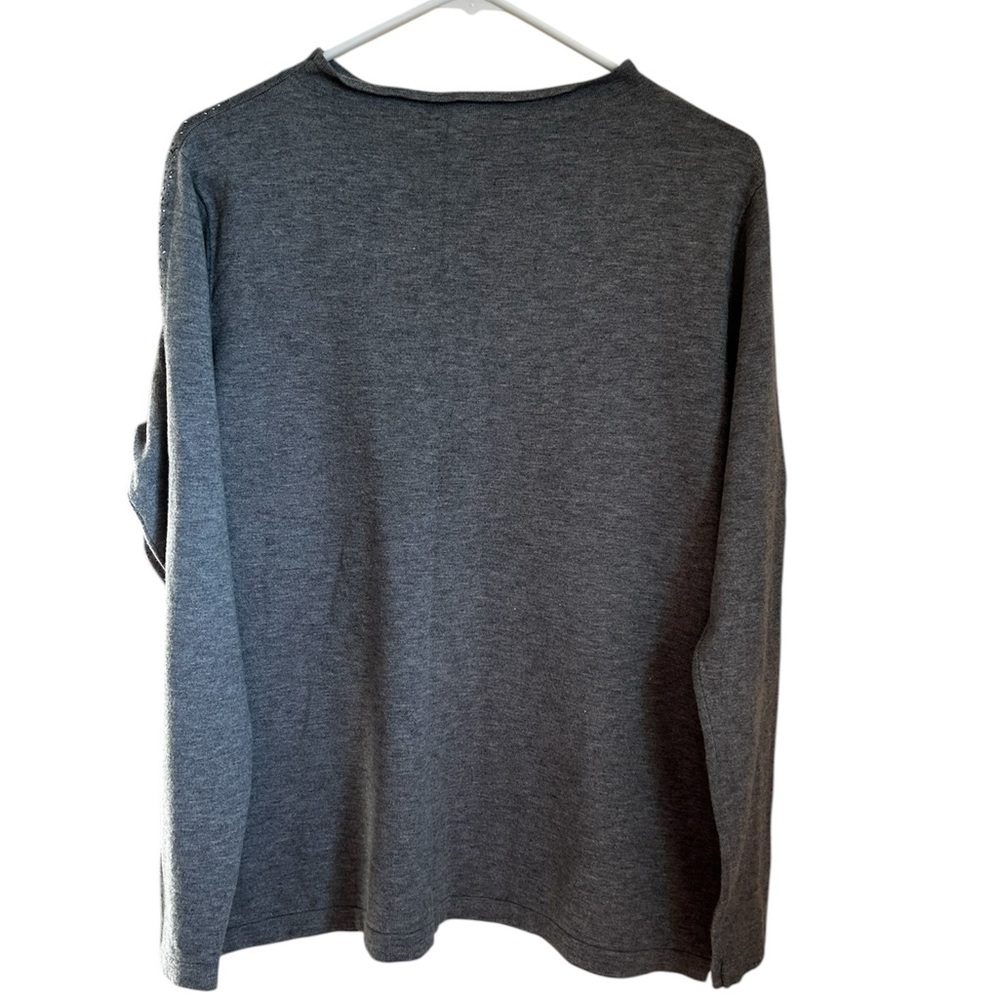 Sparkly gray sweater wool blend - Picture 6 of 9